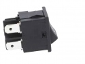 Schakelaar rocker snap-in aan/uit rechthoekig zwart (0/1) DPST 16A/250V 